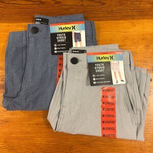 New Hurley Youth Boys Hybrid Shorts Bundle, Size M 10-12